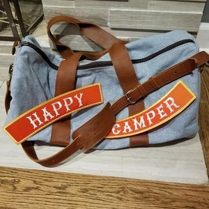 Nena and co denim duffle, happy camper patch !